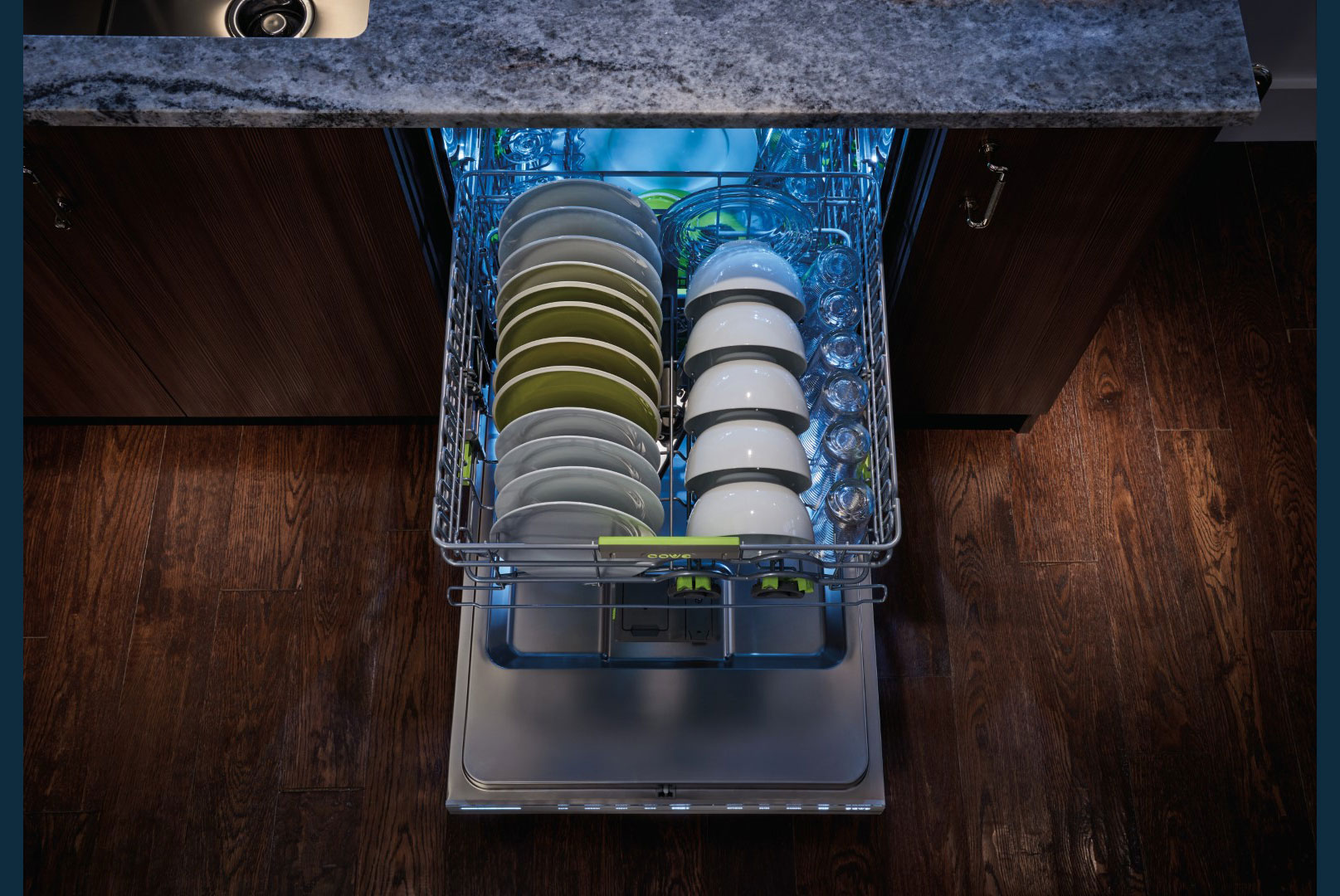 Cocina con lavavajillas Cove panelable